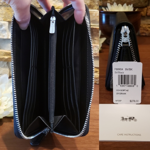 💕only 1 left!💕 NEW Coach Pebble Leather Wallet - Picture 4 of 5